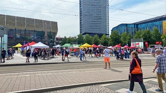 Demo für Demokratie und Menschenrechte Leipzig 25.8.24