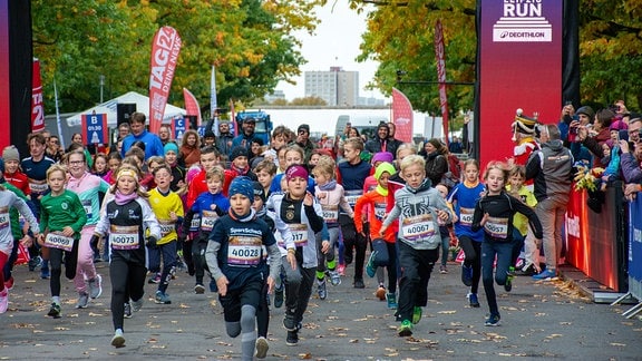 Menschen beim Leipziger Run