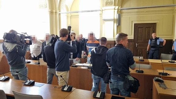 Prozessbeginn gegen eine Drogenbande aus Colditz am Leipziger Amtsgericht