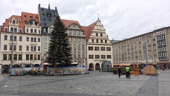 Vandalismus auf dem Leipziger Weihnachtsmarkt  