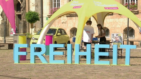 FDP Wahlkampfstand