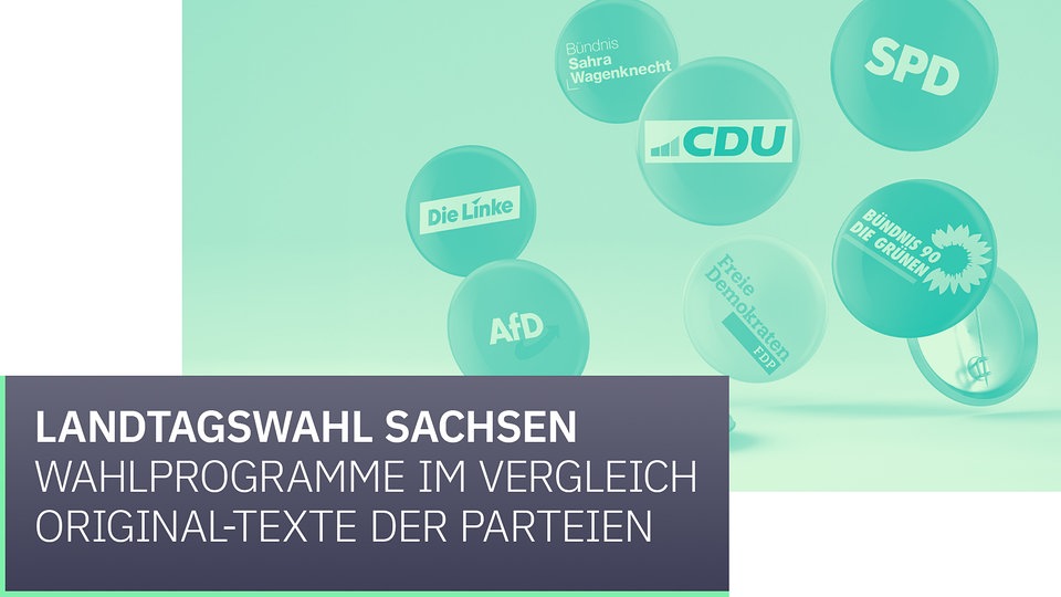 Die Wahlprogramme aller sächsischen Parteien im Originaltext MDR.DE