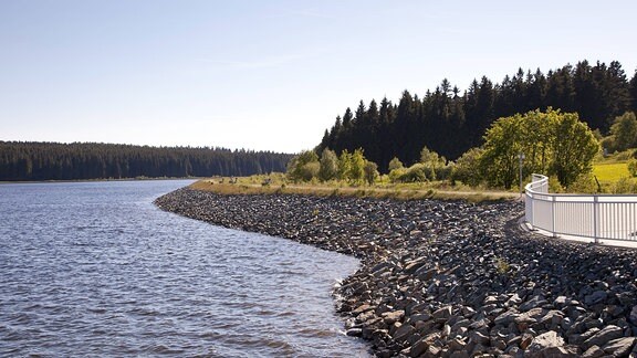 Die Talsperre Muldenberg im Vogtland