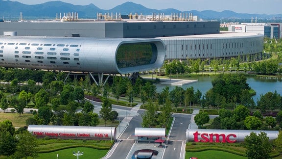 Ein TSMC-Fabrik in Nanjing in China