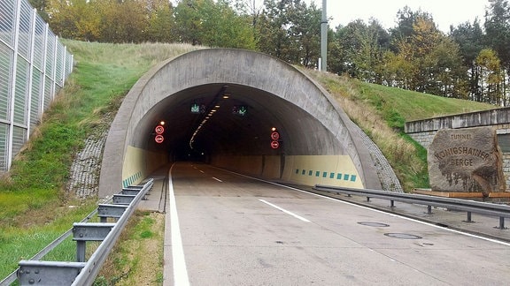 Tunnel Königshainer Berge auf der A4