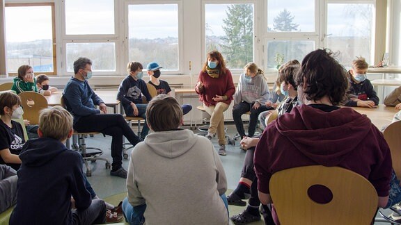 Eine Klasse in der Universitätsschule Dresden