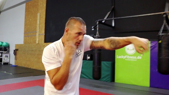 Boxer bei Training