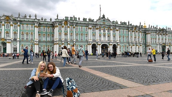 Touristen in Sankt Petersburg