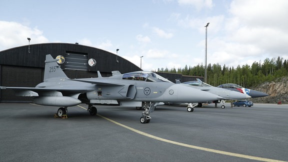 Schwedischer Kampfjet Saab JAS 39 Gripen 