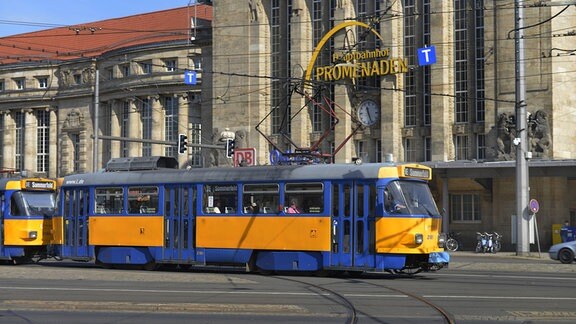 Tatra Straßenbahn in Leipzig