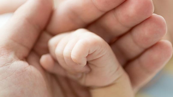 Hand Baby Geburt Symbol