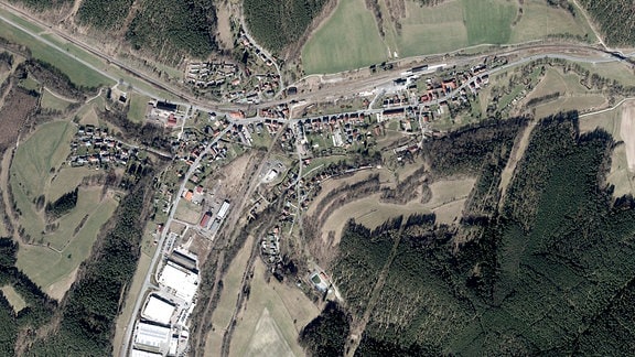 Luftbildaufnahme von Rottenbach