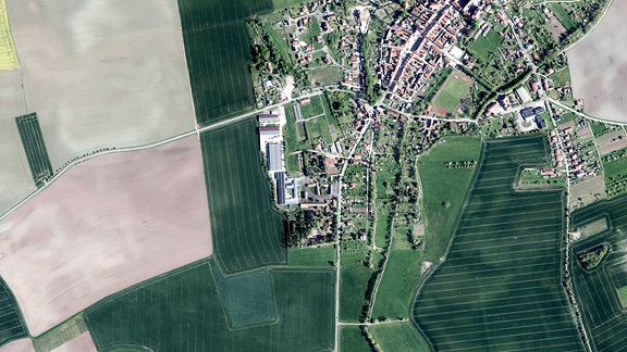 Luftbildaufnahme von Römhild