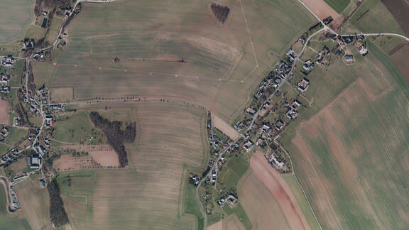 Luftbildaufnahme von Heukewalde