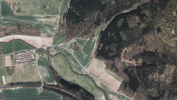 Luftbildaufnahme von Oberellen