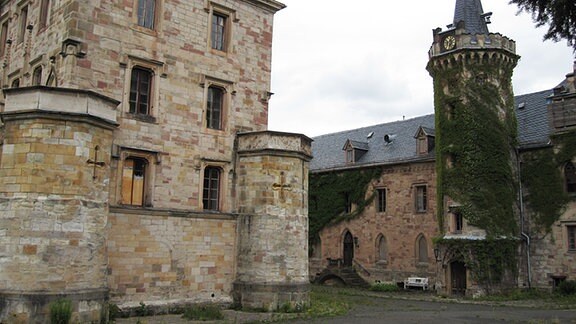 Schlosshof von Schloss Reinhardsbrunn