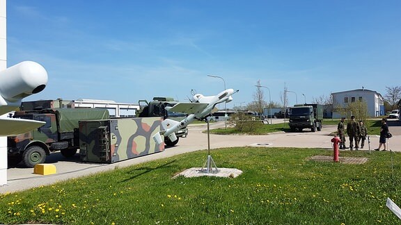 Unbemannte Drohne in der Kaserne des Aufklärungsbataillons 13 in Gotha