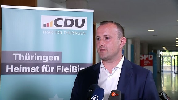 Christian Herrgott, Generalsekretär CDU Thüringen, im Landtag im Interview