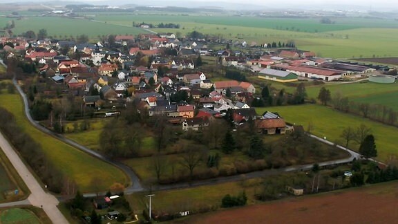 Luftaufnahme Dorf