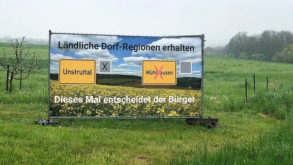 Plakat Ortsausgang Lengenfeld