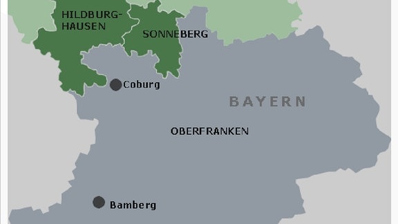 Die Landkreise Sonneberg und Hildburghausen und Oberfranken