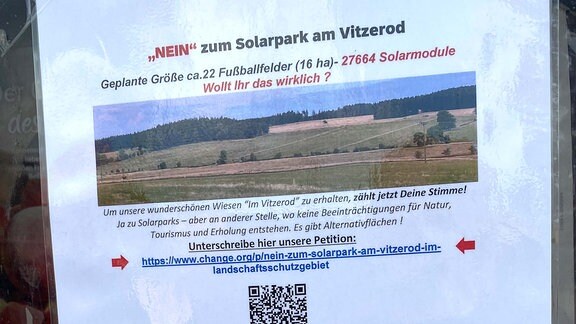 Nein zum Solarpark am Vitzerod