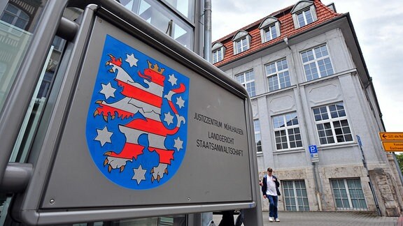 Das Justizzentrum Mühlhausen mit Landgericht und Staatsanwaltschaft