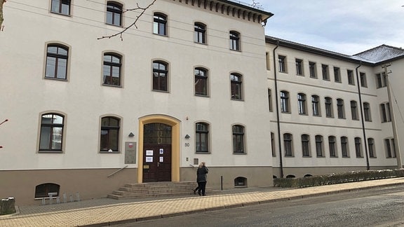 Das Landratsamt in Gotha  von außen