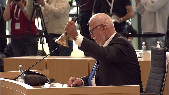 Eröffnung konstituierende Sitzung Landtag Thüringen Jürgen Treutler AfD