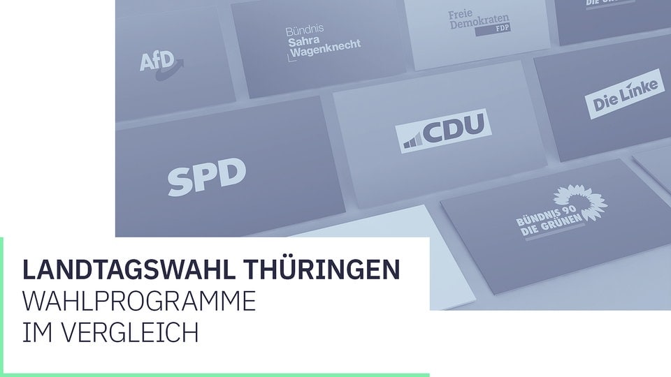 Landtagswahl Thüringen 2025 Wahlprogramme der Parteien im Vergleich