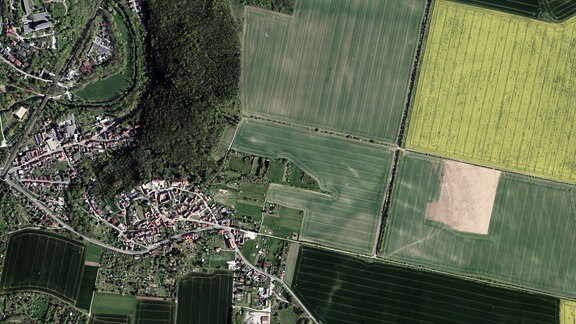 Luftbildaufnahme von Bad Sulza