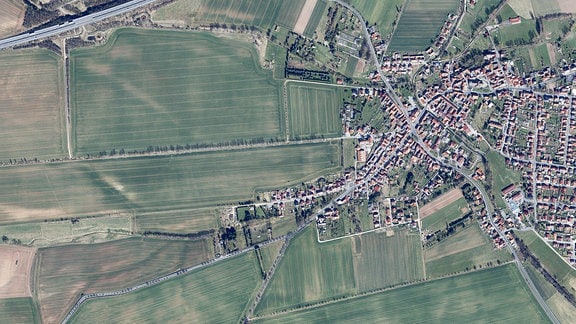 Luftbildaufnahme von Gernrode