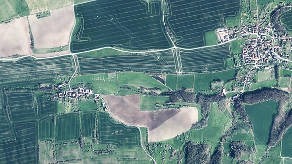 Luftbildaufnahme von Zweifelbach