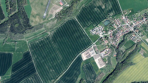 Luftbildaufnahme von Schöngleina