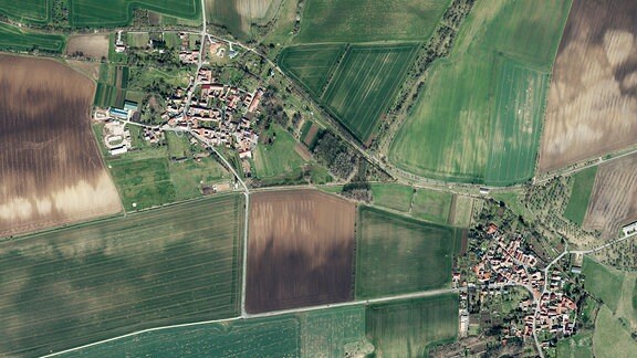 Luftbildaufnahme von Tottleben