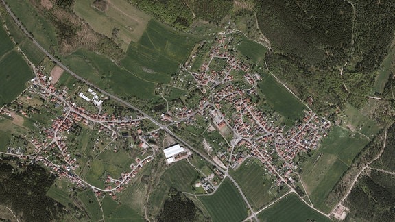 Luftbildaufnahme von Catterfeld