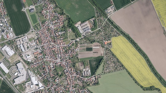 Luftbildaufnahme von Elxleben-Sömmerda