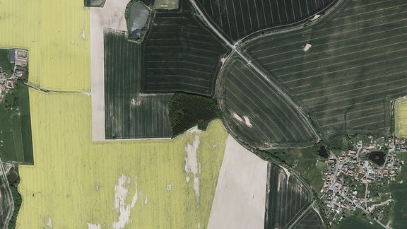Luftbildaufnahme von Gütterlitz