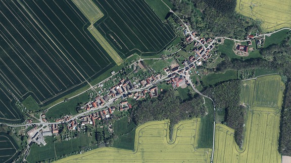 Luftbildaufnahme von Walpernhain