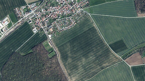 Luftbildaufnahme von Großschwabhausen