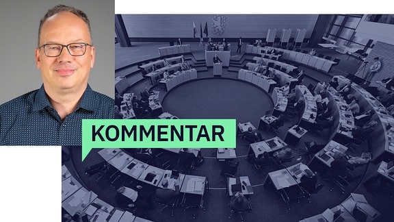 MDR Redakteur Guido Fischer  - Thüringer Landtag