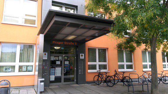 Der Eingangsbereich des Mehrgenerationenhaus in Weimar.