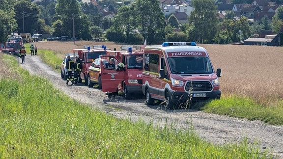 Bei einer Regionalbahn im Ilm-Kreis brannte ein Turbolader durch. Die Feuerwehr war im Einsatz.