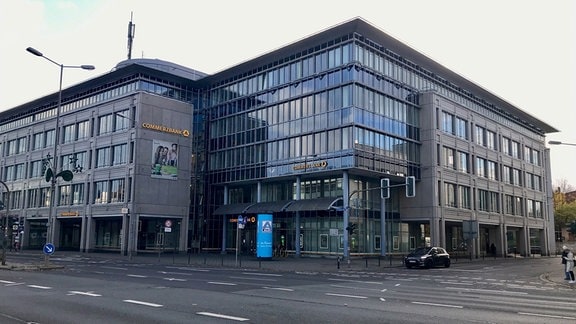 Ein Bürogebäude in der Erfurter Innenstadt. 