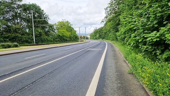 Blick auf die Gothaer Straße in Erfurt