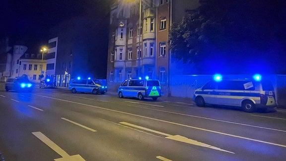 Polizeiautos in Erfurt