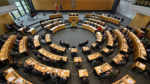 Blick in eine Plenarsitzung des Thüringer Landtags