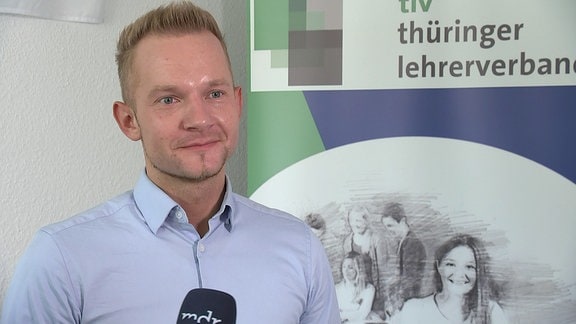 Tim Reukauf, Vorsitzender des Thüringer Lehrerverbands (TLV)