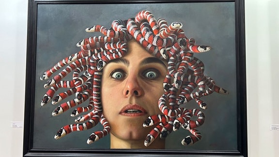 Kunstwerk zeigt eine "Medusa".