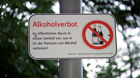 Schild Alkoholverbot